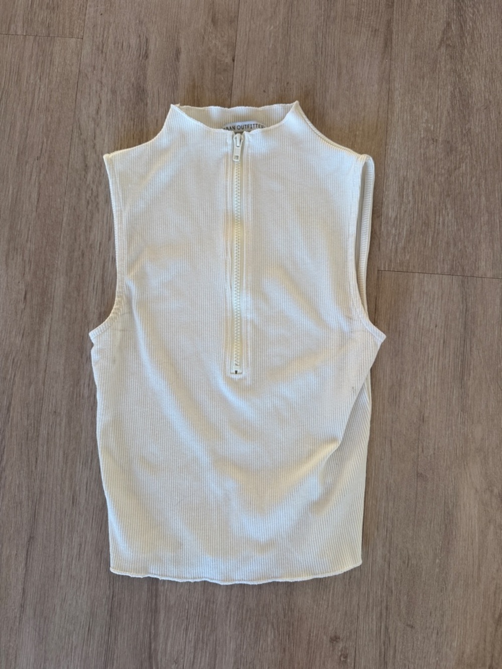 Urban Outfitters White Ribbed Tank Top